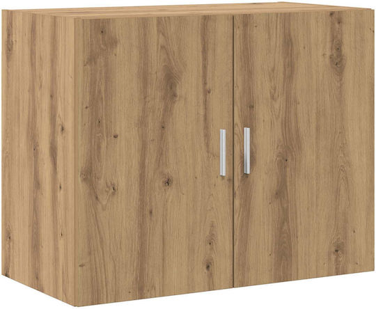 Wall Living Room Cabinet Made of Particle Board in Oak 80x42.5x64cm