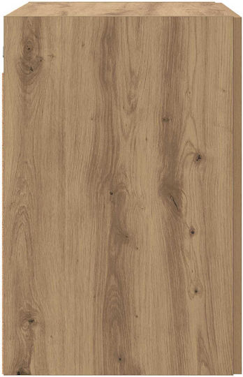 Wall Living Room Cabinet Made of Particle Board in Oak 80x42.5x64cm
