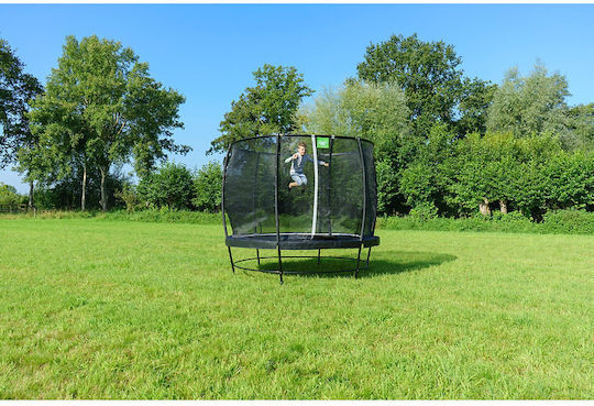 Exit Toys Trambulină De Exterior Cu Diametru De 305 Cm Cu Plasă De Protecție Și Scară