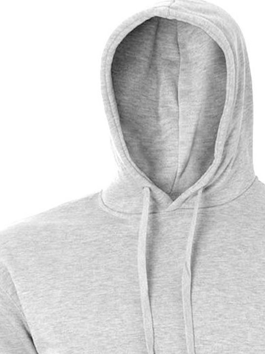About Basics Unisex Διαφημιστικό Φούτερ Μακρυμάνικο Grey Melange
