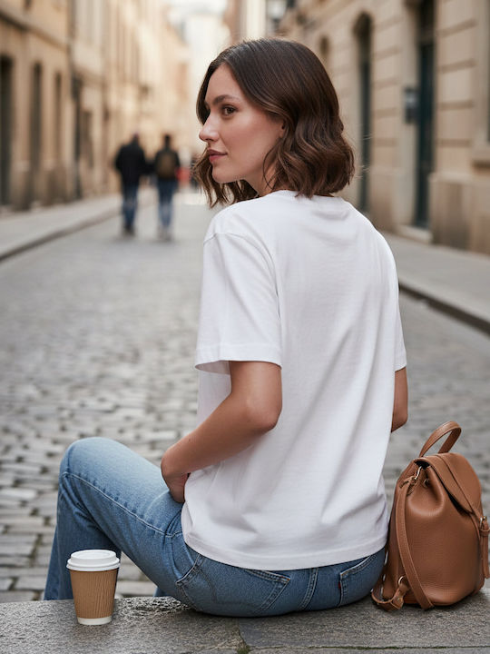 BYB Γυναικείο Διαφημιστικό T-shirt Κοντομάνικο White