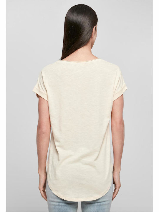 BYB Γυναικείο Διαφημιστικό T-shirt Κοντομάνικο White Sand