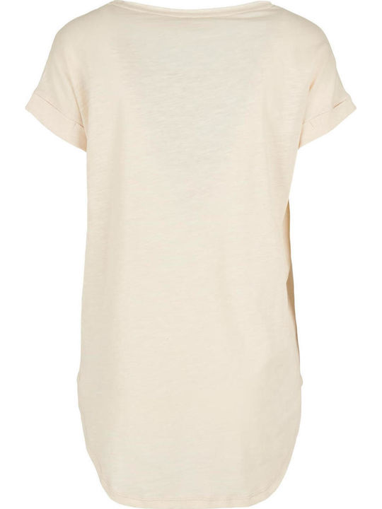 BYB Γυναικείο Διαφημιστικό T-shirt Κοντομάνικο White Sand