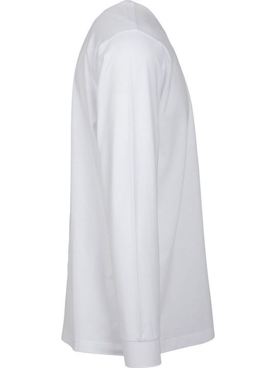 BYB Men's Promotional Long Sleeve Blouse White