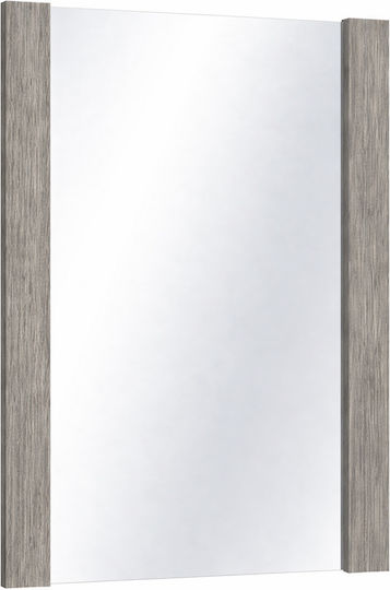 Sarris 23742338 Καθρέπτης Ορθογώνιος Γκρι 75x90cm