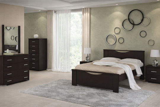 Sarris Schlafzimmermöbel-Set Smile Wenge 140x200cm 6 Stück