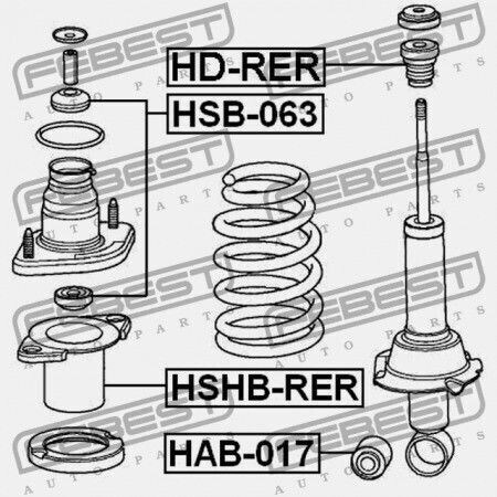 Febest Αμορτισέρ για Honda CR-V 2008-2011