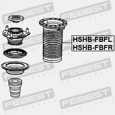 Febest Αμορτισέρ για Honda Civic 2012-2014