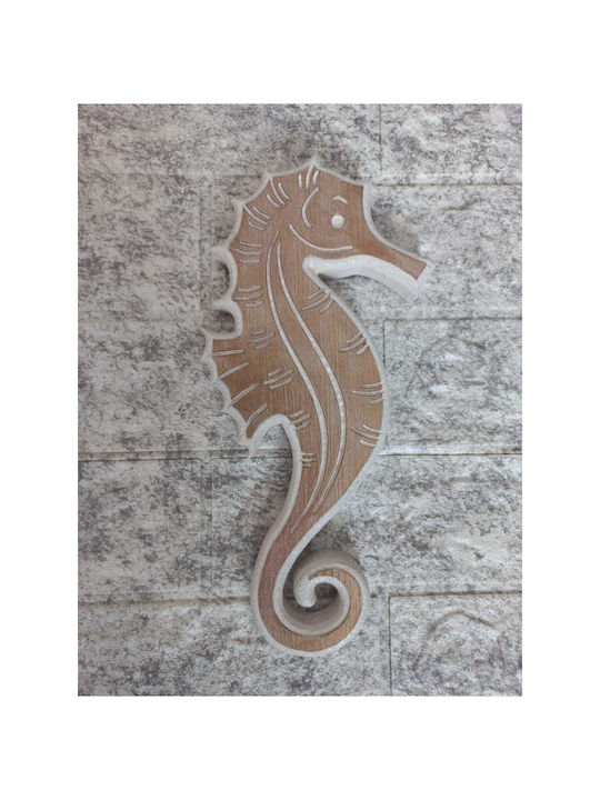 SteweHome Διακοσμητικό Τοίχου Χειροποίητο Μπεζ 26x11cm