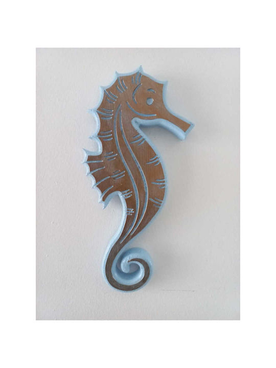 SteweHome Wall Decor Handmade Blue 26x11cm
