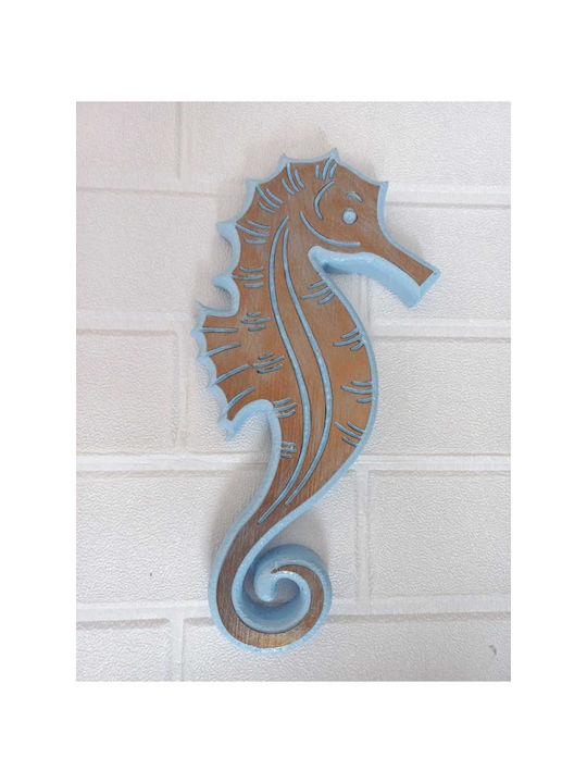 SteweHome Wall Decor Handmade Blue 26x11cm