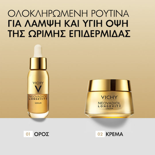 Vichy Neovadiol Longevity Anti-aging Face Serum with Niacinamide for Lifting & Nourishing 30ml