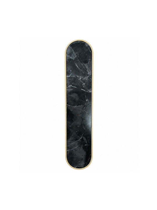 Sc Herrajes 880 Furniture Handle Made of Marble & Metallic Gold with Hole Centers 32mm