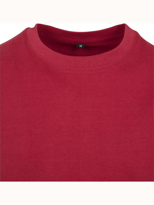 BYB Ανδρικό Διαφημιστικό T-shirt Κοντομάνικο Burgundy