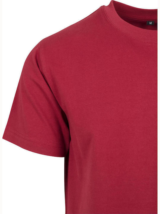 BYB Ανδρικό Διαφημιστικό T-shirt Κοντομάνικο Burgundy