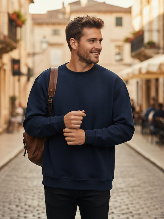 SG Ανδρικό Διαφημιστικό Φούτερ Μακρυμάνικο Dark Navy