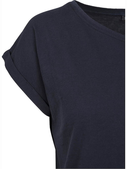 BYB Γυναικείο Διαφημιστικό T-shirt Κοντομάνικο Black Navy
