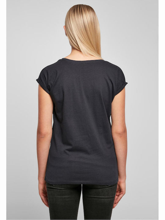 BYB Women's Promotional Short Sleeve T-Shirt Black Navy