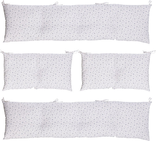 Chipolino Cradle Set Grey Stars 9 Pieces