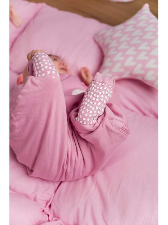 Baby Bliss Φθινοπωρινός Υπνόσακος με Πόδια Pink