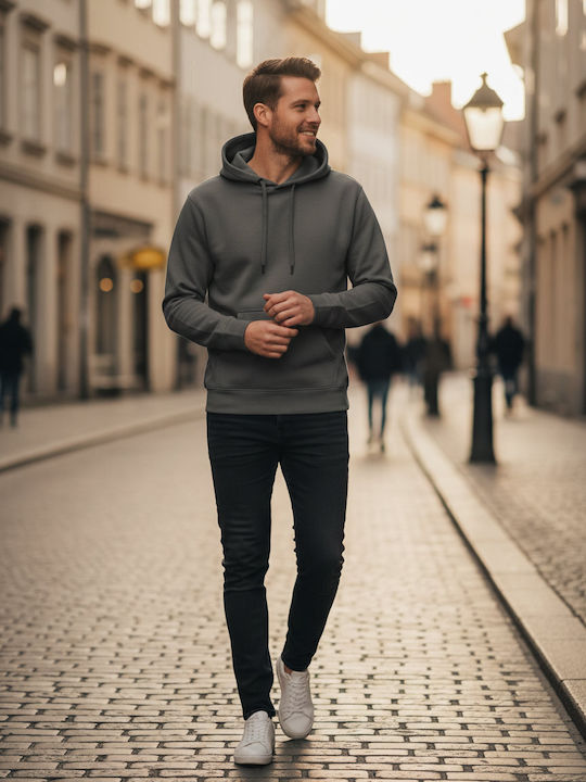 Tee Jays 5430 Мъжки Рекламен Суитшърт Дълъг Ръкав Powder Grey