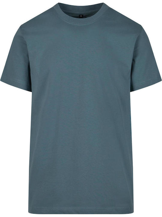BYB Ανδρικό Διαφημιστικό T-shirt Κοντομάνικο Dustyblue
