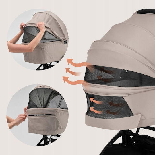 Lionelo Sia Flex Reversible 2 in 1 Baby Stroller Suitable for Newborn Beige Sand