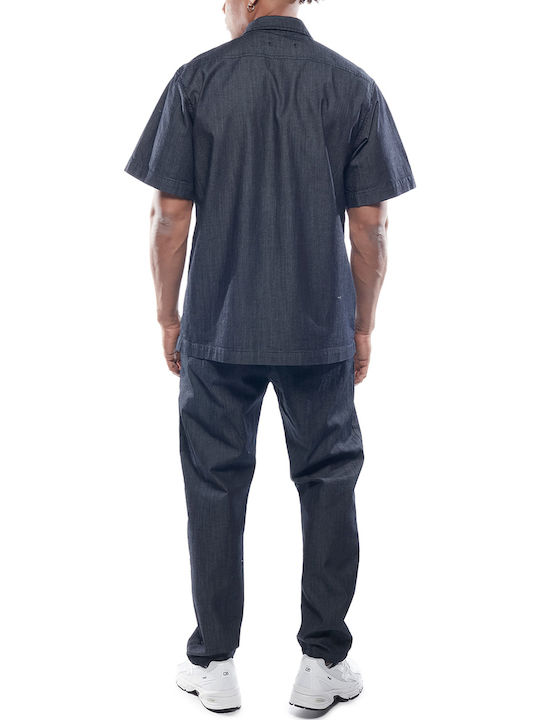 Overshirt Mânecă Lungă Albastră