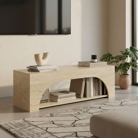 Grey TV Stand L120xD30xH40cm