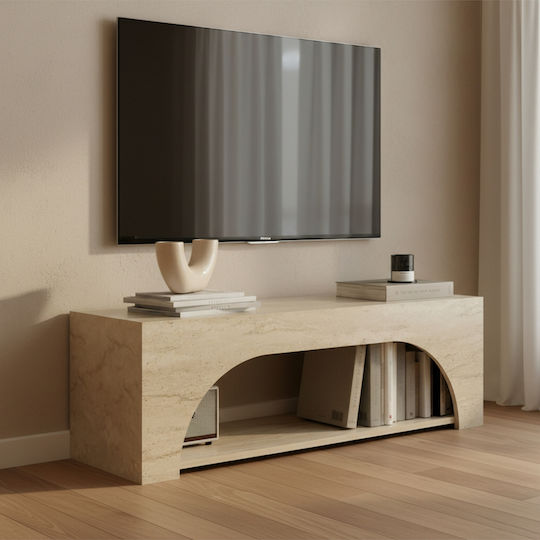 Grey TV Stand L120xD30xH40cm