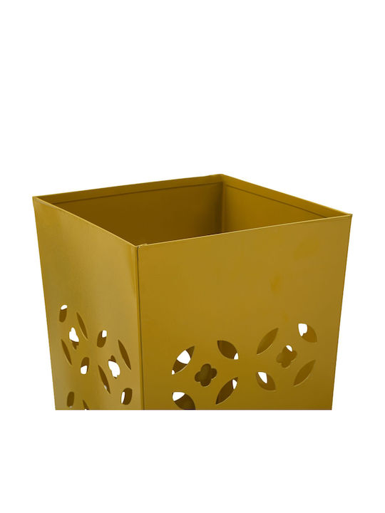 Mauro F Regenschirmständer Metallische Gelbe 20x20x48cm