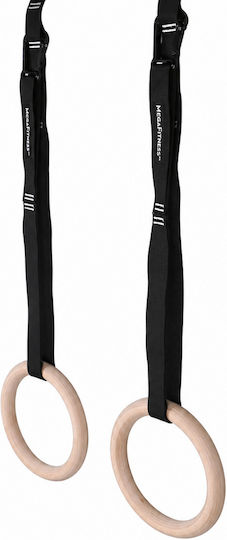 MegaFitness 38477 Κρίκοι Γυμναστικής με Διάμετρο 23cm