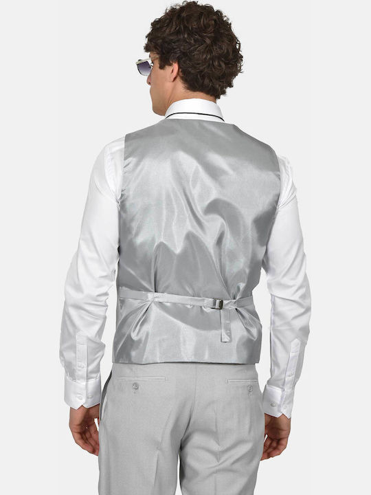 Men's Groom's Suit with Regular Fit Grey