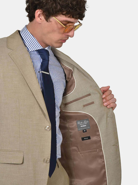 Herrenanzug mit Schlank Passform Camel