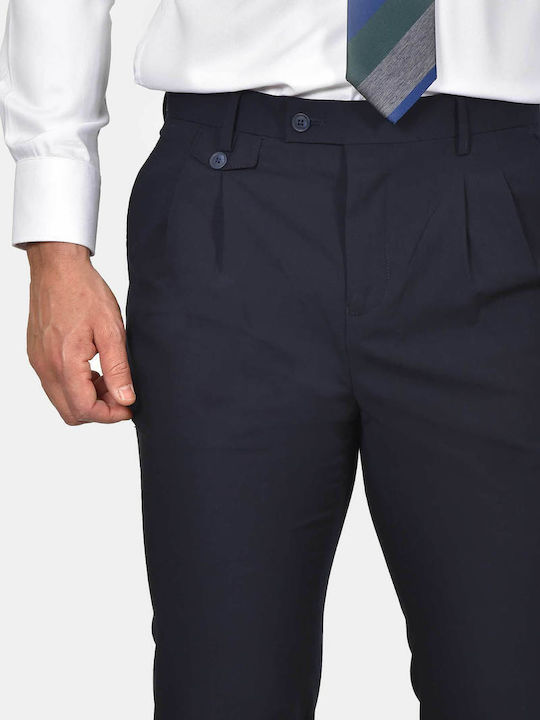 Winter Herrenanzug mit Weste mit Schlanker Passform Marineblau