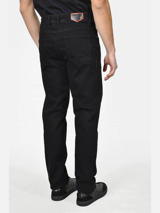 Herren Jeanshosen Elastisches Gekürztes Schwarz