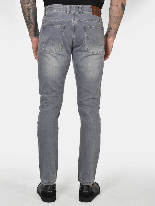Herren Jeanshose Elastisches Slim Anwendung Grau