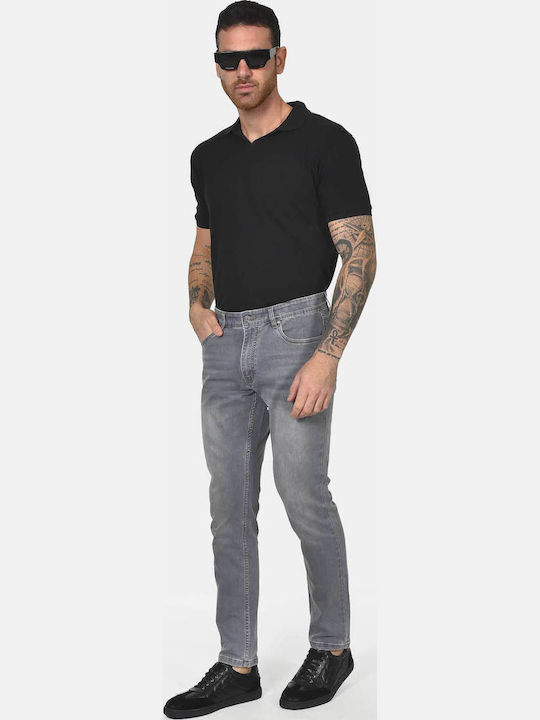 Herren Jeanshose Elastisches Slim Anwendung Grau