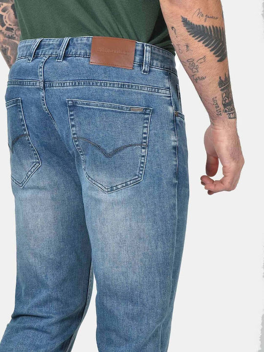 Herren Jeanshosen Elastisches Faded
