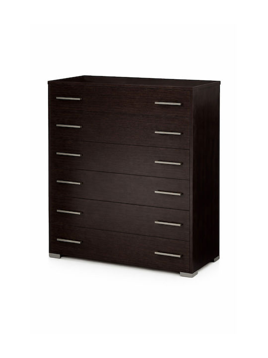 Comodă Dormitor Din Lemn Wenge 90x45x108cm