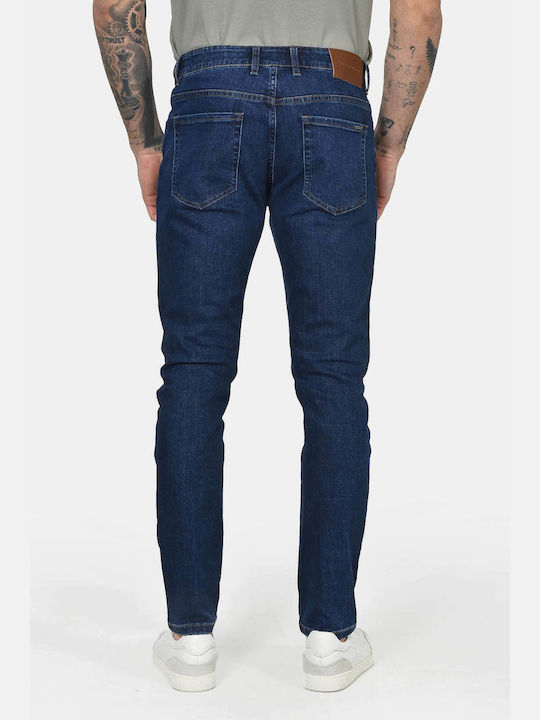 Herren Jeanshosen Elastisches Slim Anwendung Blau