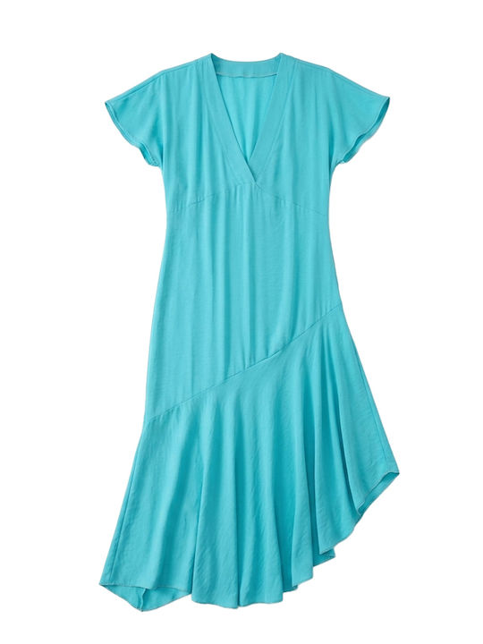 Summer Midi Dress Light Blue