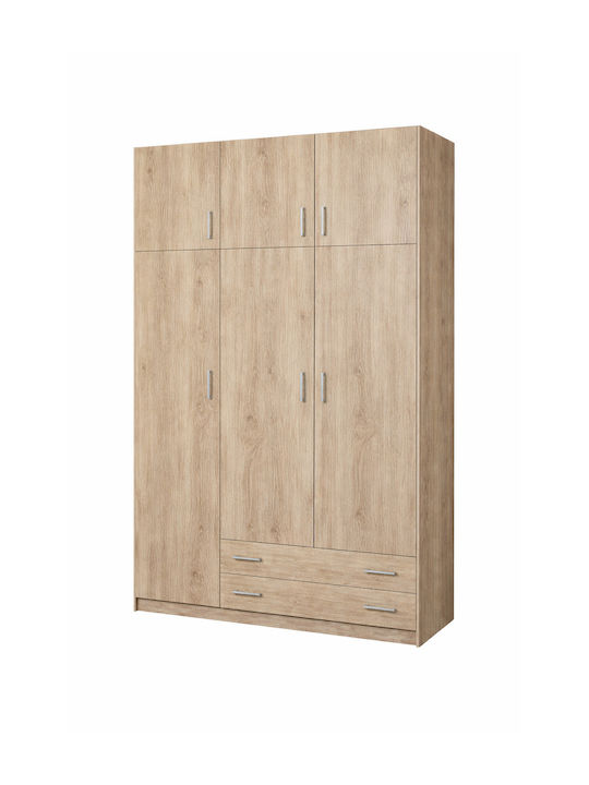 Dulap cu trei uși Stejar 150x60x240cm