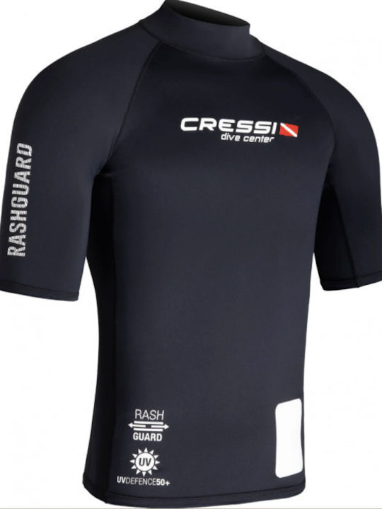 CressiSub Dive Center UPF 50+ Мъжка Къс Ръкав Слънцезащитна Блуза Черна