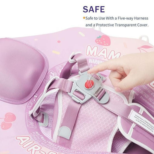 Mambobaby Плувни Помощници Swimtrainer със Сенник Розов