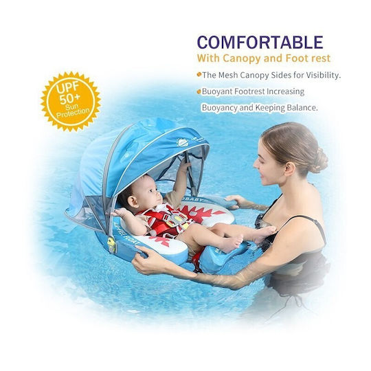 Mambobaby Плувни Помощници Swimtrainer със Сенник Розов