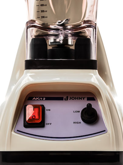 Johny Commercial Blender 1.2kW Ecru Beige with Jug Capacity 2.5lt 24.5x18x45cm