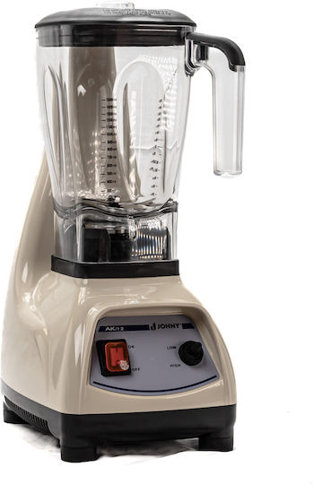 Johny Commercial Blender 1.2kW Ecru Beige with Jug Capacity 2.5lt 24.5x18x45cm