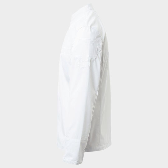 Payper Coat Chef 100% Cotton made White with Long Sleeve Elite Mesh