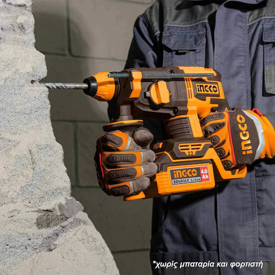 Ingco Rotary Hammer Drill Battery Brushless 20V Solo with SDS Plus Socket CRHLI21228
